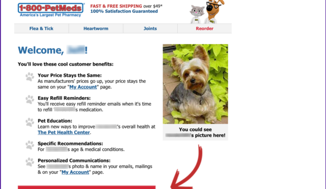 1800PetMeds Welcome Email Message