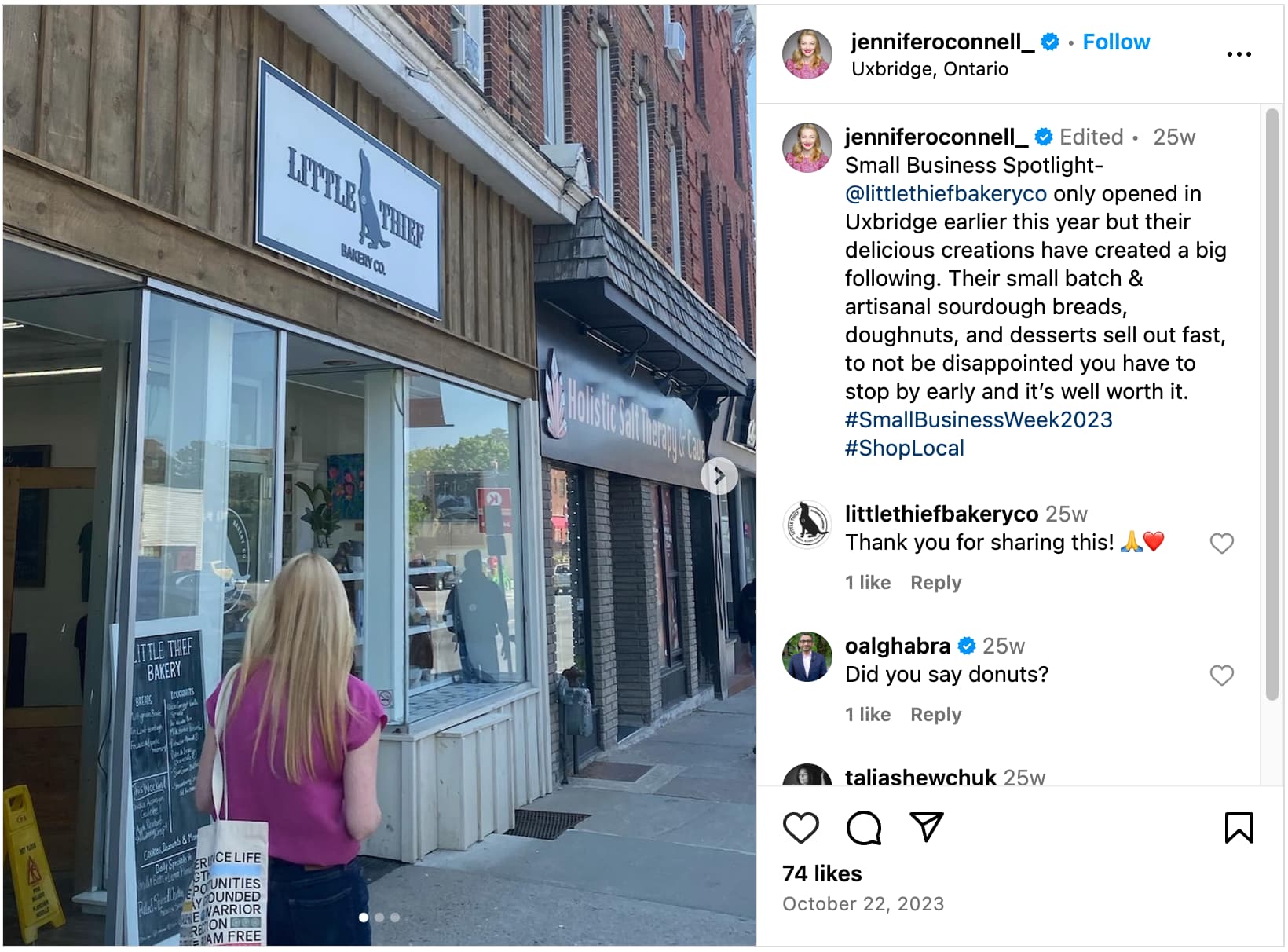 instagram - national small business week example instagram - national small business week example