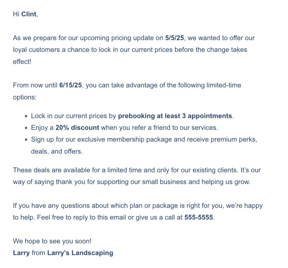 how to tell customers about a price increase sample email how to tell customers about a price increase sample email