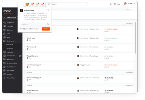 Business Center Screenshot