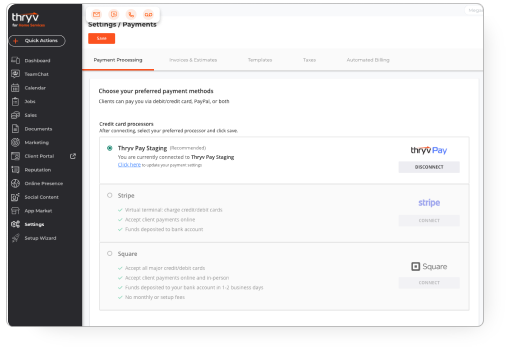 Business Center Screenshot