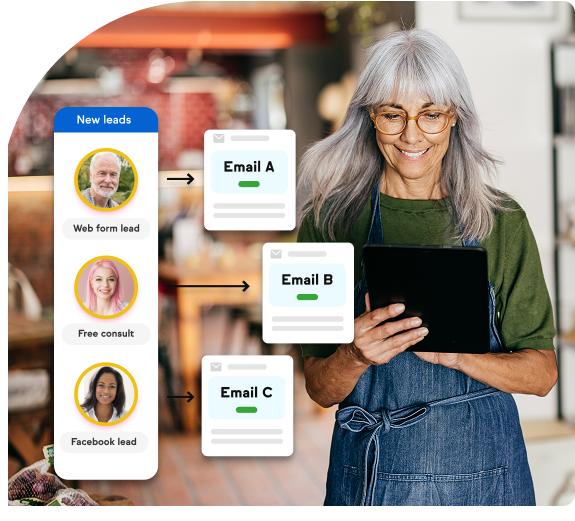 Sent and received emails from cutomers