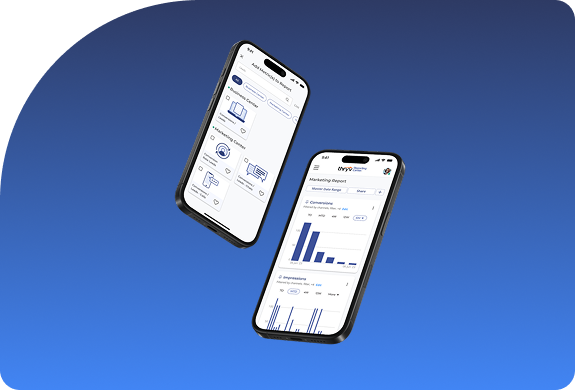 screenshots of Thryv Reporting Center