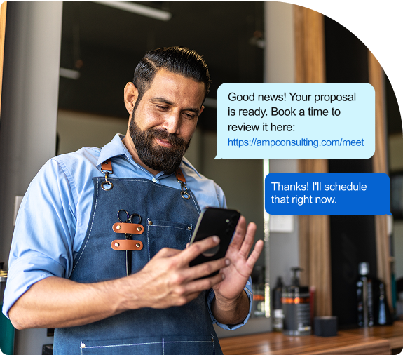 Send and Receive Online lead via Text messages