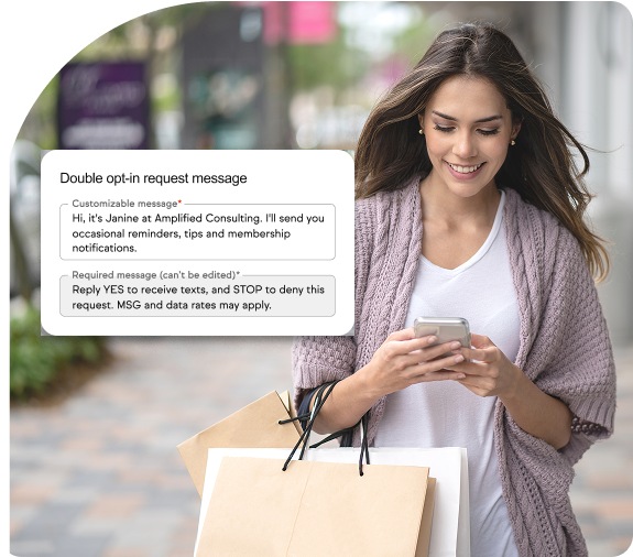 Chat using the mobile app.