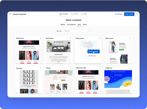App - Desktop view