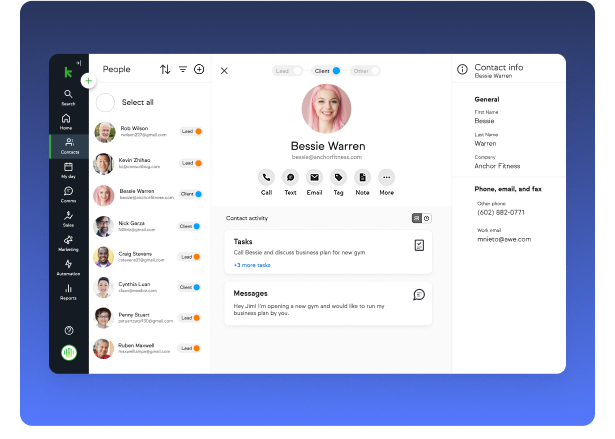 Lead anagement using forms