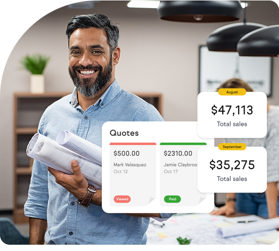 Customer generating the online quote and making the payments