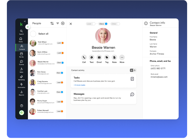 App - Desktop view