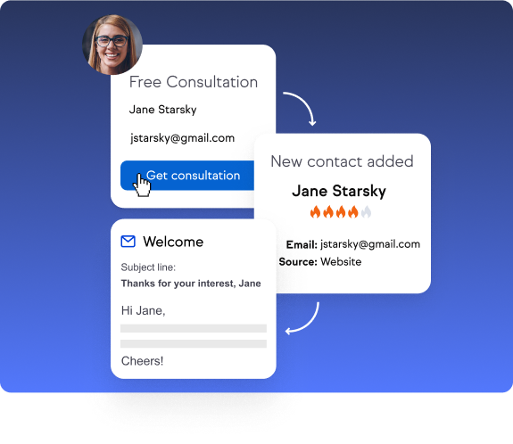 Keap App - Desktop view