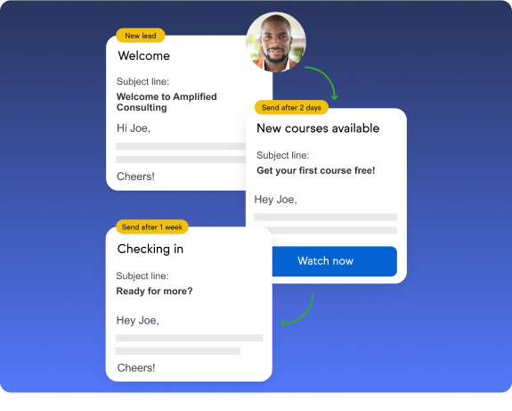 Keap App - Desktop view