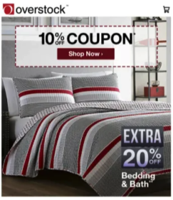 Why it works: I love its simplicity. It even looks like an old-school coupon. 10 percent off. Shop now. OK.