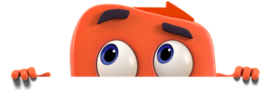 Thryv mascot peeking over the banner
