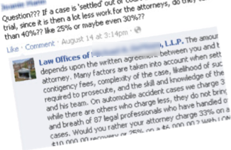 Attorney Facebook Question & Answer