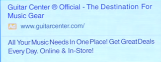 Expanded Text Ad on Google