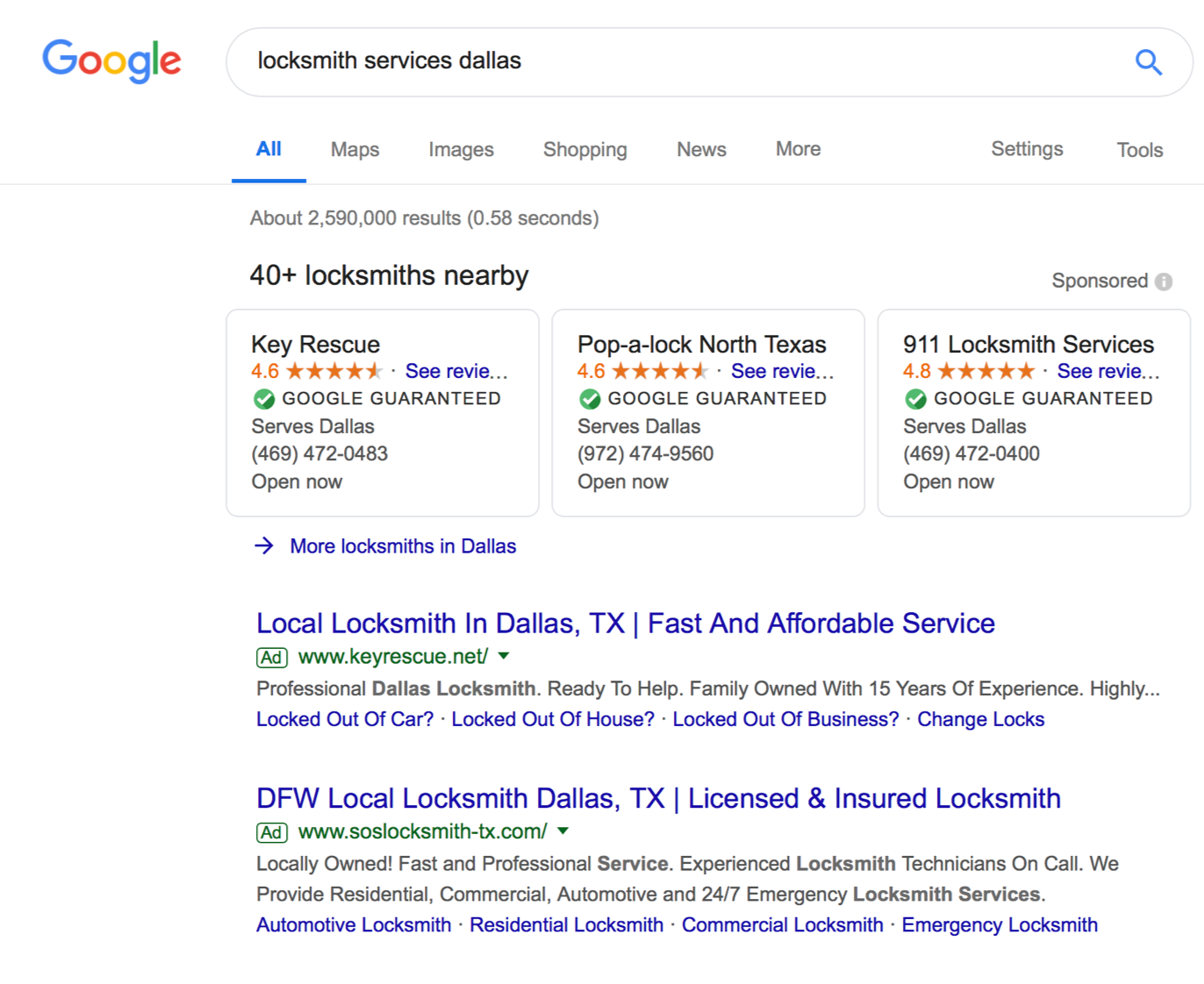 locksmith seo tips