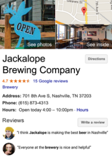 Google My Business Knowledge Panel