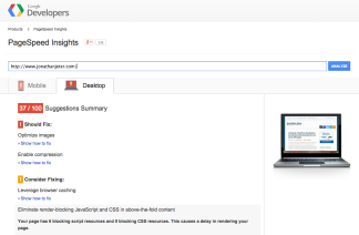 Google Pagespeed Website Analysis
