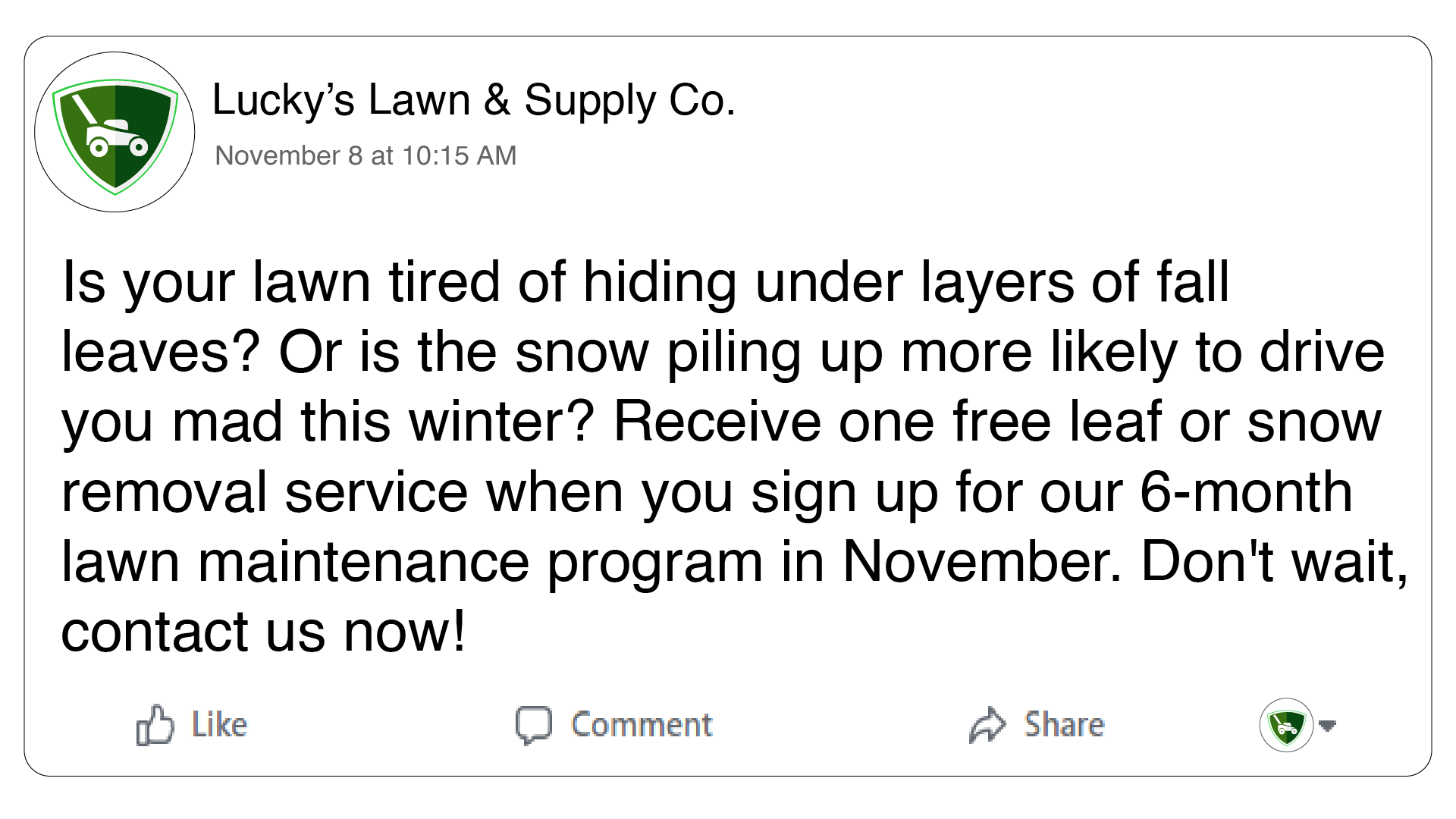 Black Friday Holiday Marketing Promo Example facebook