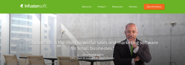 Infusionsoft Home Page Testimonial