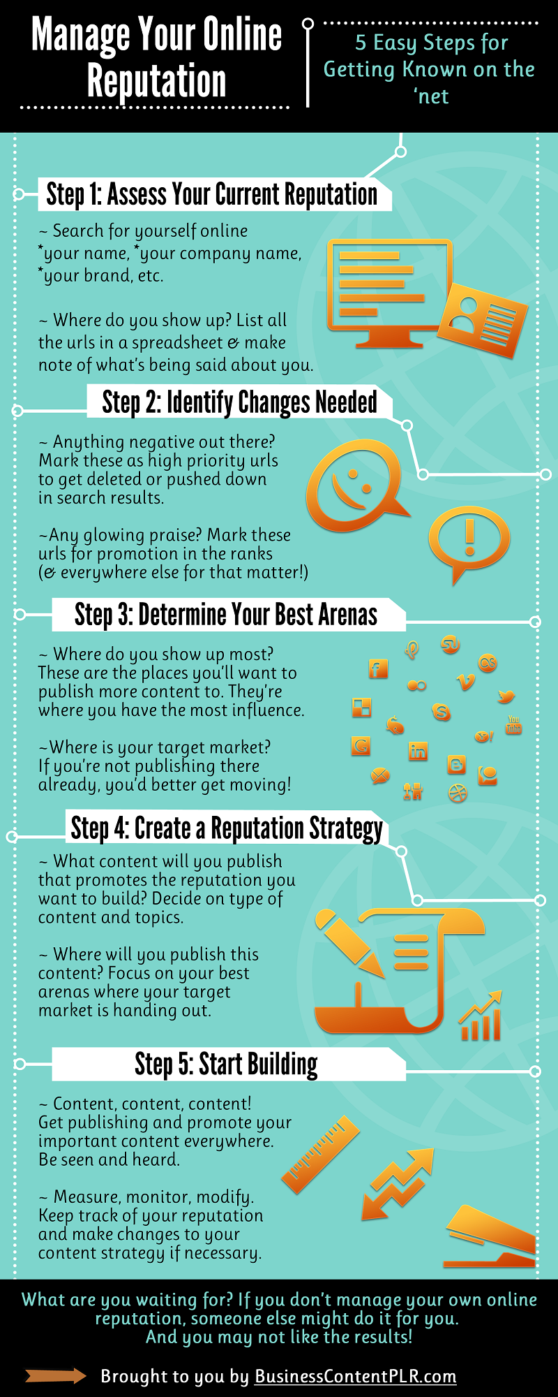 Manage Your Online Reputation - Infographic