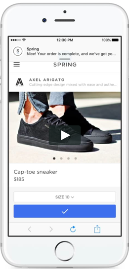 Spring Shopping Bot for Facebook Messenger