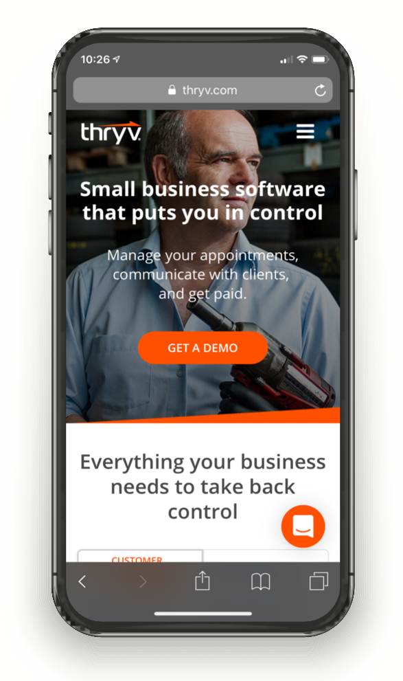 Thryv Mobile Responsive Website Example Thryv Mobile Responsive Website Example