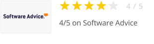 4/5 on Software Advice