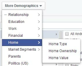 Facebook Ad Targeting - Home