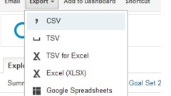 Google Analytics export 5000 rows