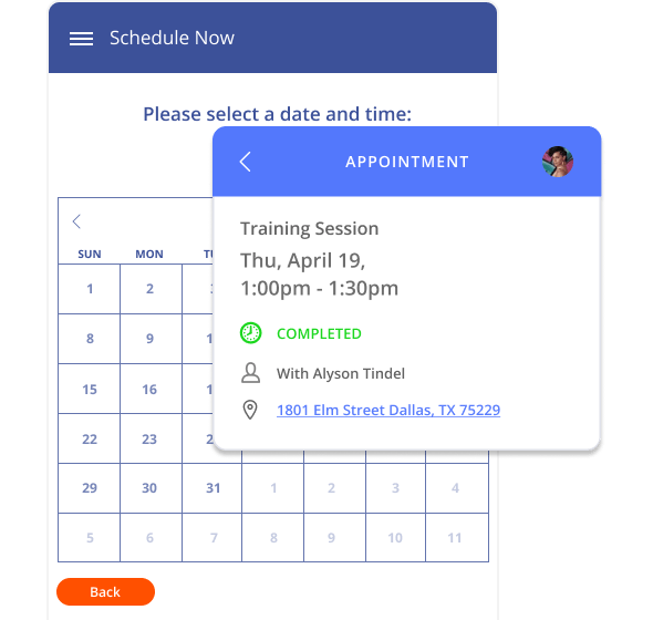 Managing a health and wellness appointments in Thryv