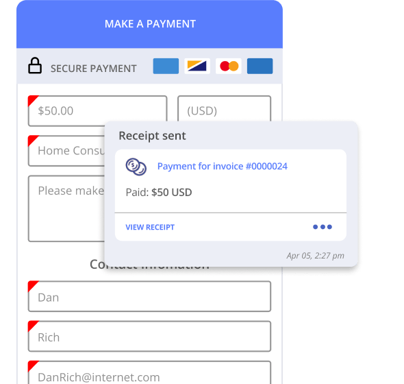 Managing payment processing in Thryv