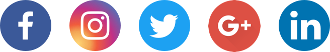 Social media icons used by moving and storage companies