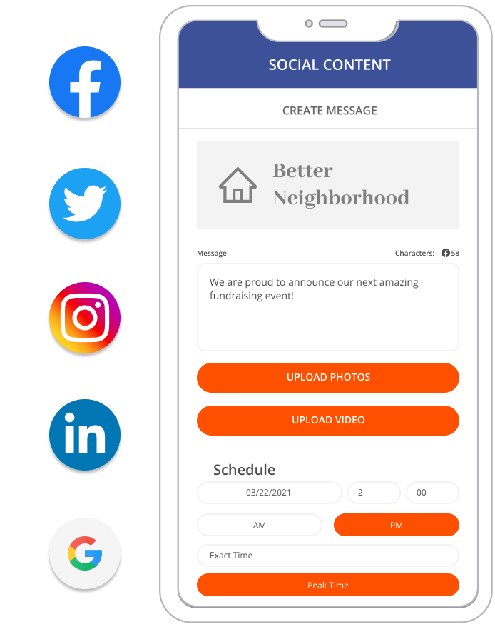 Social media post for a real-estate business through Thryv
