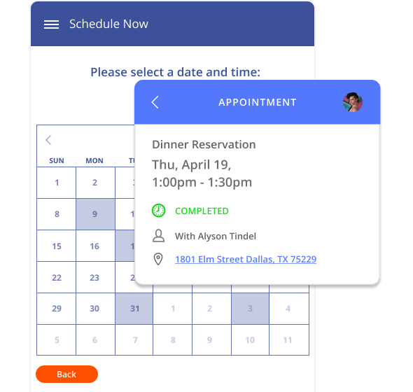 Reservation management for restaurants in Thryv