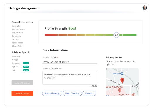 Business Listing Management