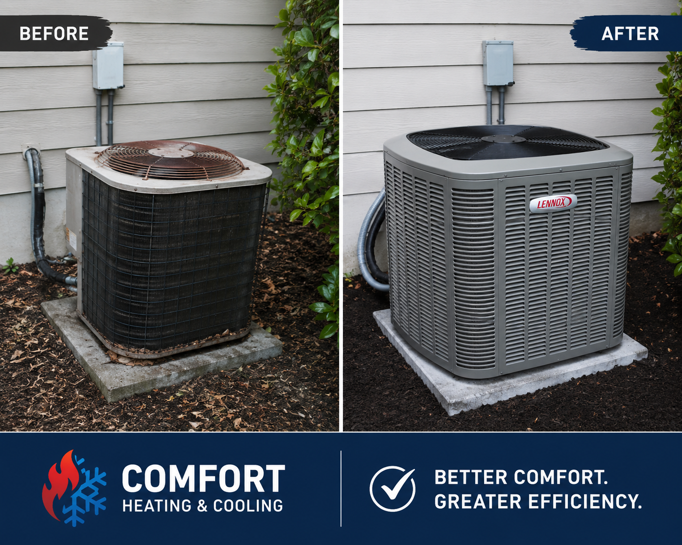 Before & After HVAC Installation Transformation