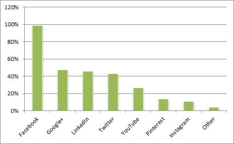 Which of the following social media platforms does your business use?